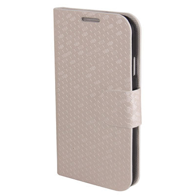Honeycomb Style Leather Case with Credit Card Slots & Holder for Galaxy S IV / i9500