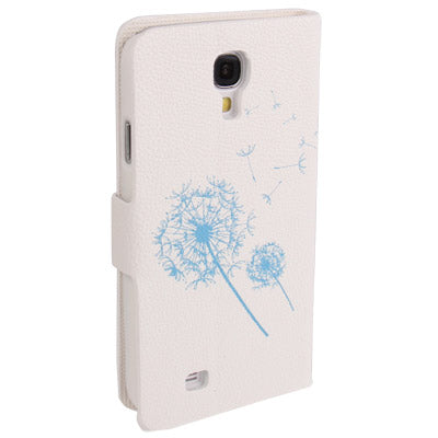Taraxacum Pattern Horizontal Flip Leather Case with  Holder for Galaxy S IV / i9500