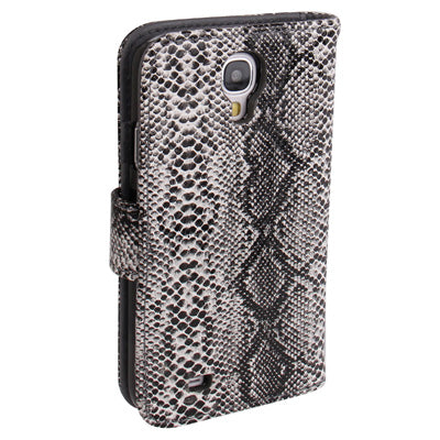 Snakeskin Texture Horizontal Flip Leather Case with Credit Card Slots & Holder for Galaxy S IV / i9500