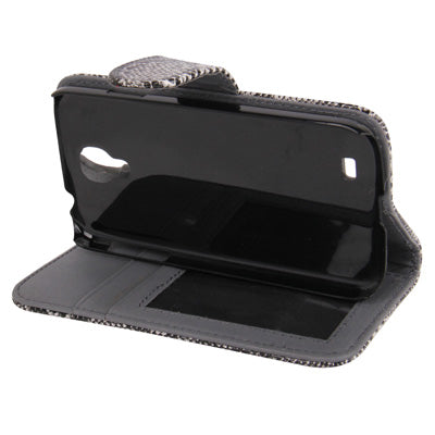 Snakeskin Texture Horizontal Flip Leather Case with Credit Card Slots & Holder for Galaxy S IV / i9500