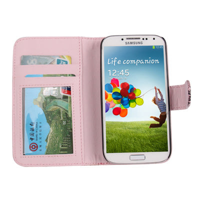 Snakeskin Texture Horizontal Flip Leather Case with Credit Card Slots & Holder for Galaxy S IV / i9500