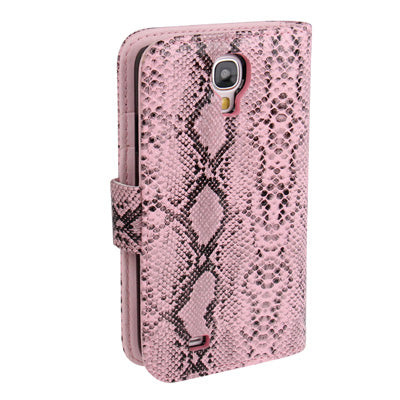 Snakeskin Texture Horizontal Flip Leather Case with Credit Card Slots & Holder for Galaxy S IV / i9500