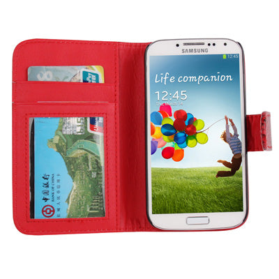 Snakeskin Texture Horizontal Flip Leather Case with Credit Card Slots & Holder for Galaxy S IV / i9500