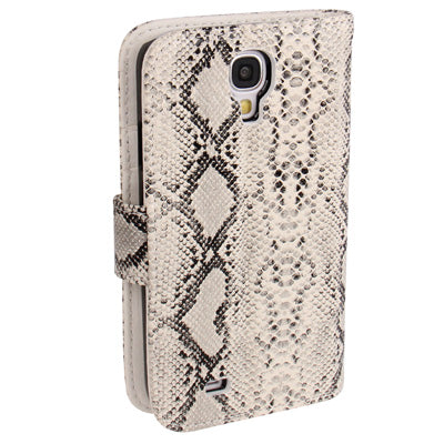 Snakeskin Texture Horizontal Flip Leather Case with Credit Card Slots & Holder for Galaxy S IV / i9500