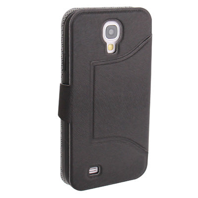 Natural Texture Horizontal Flip Leather with Credit Card Slots & Holder for Galaxy S IV / i9500