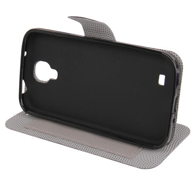 Natural Texture Horizontal Flip Leather with Credit Card Slots & Holder for Galaxy S IV / i9500
