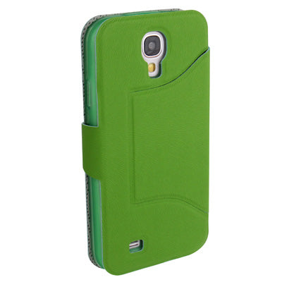 Natural Texture Horizontal Flip Leather with Credit Card Slots & Holder for Galaxy S IV / i9500