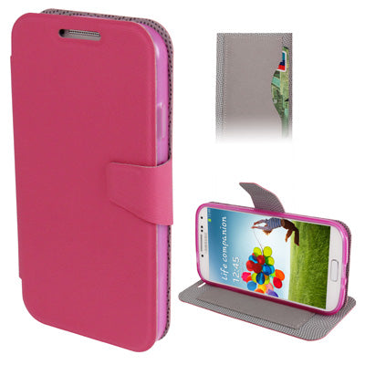 Natural Texture Horizontal Flip Leather with Credit Card Slots & Holder for Galaxy S IV / i9500