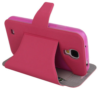 Natural Texture Horizontal Flip Leather with Credit Card Slots & Holder for Galaxy S IV / i9500