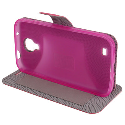 Natural Texture Horizontal Flip Leather with Credit Card Slots & Holder for Galaxy S IV / i9500