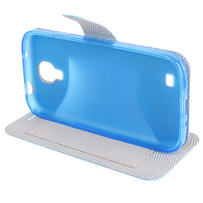 Natural Texture Horizontal Flip Leather with Credit Card Slots & Holder for Galaxy S IV / i9500