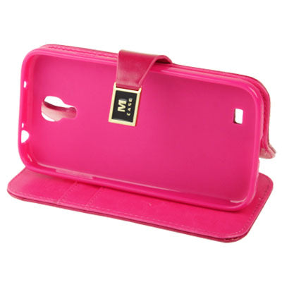 Crazy Horse Texture High Quality Leather Case with Credit Card Slots & Holder for Galaxy S IV / i9500
