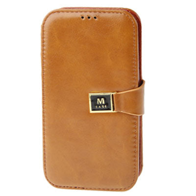 Crazy Horse Texture High Quality Leather Case with Credit Card Slots & Holder for Galaxy S IV / i9500