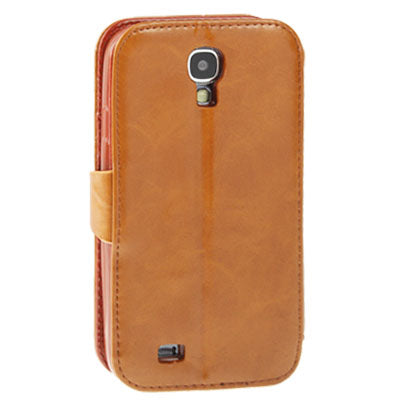 Crazy Horse Texture High Quality Leather Case with Credit Card Slots & Holder for Galaxy S IV / i9500