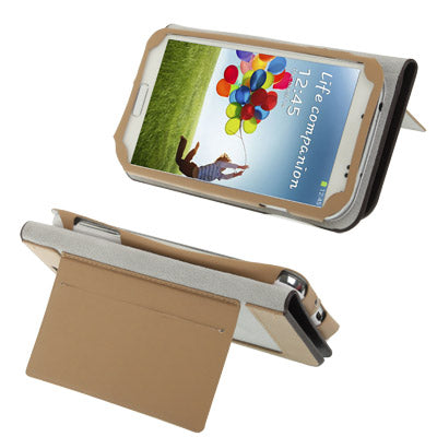 Lichi Texture High Quality Genuine Leather Case with Credit Card Slots & Holder for Galaxy S IV / i9500