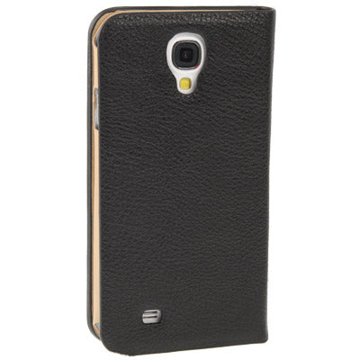 Lichi Texture High Quality Genuine Leather Case with Credit Card Slots & Holder for Galaxy S IV / i9500
