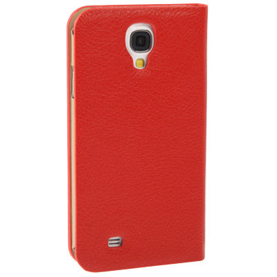 Lichi Texture High Quality Genuine Leather Case with Credit Card Slots & Holder for Galaxy S IV / i9500
