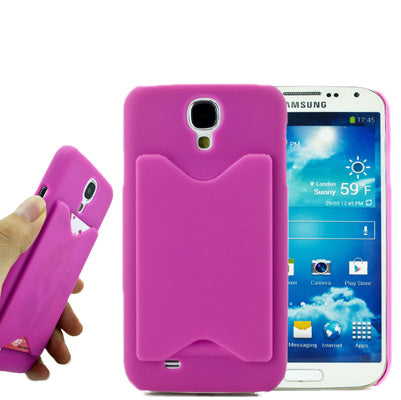 Pure Color Hard Plastic Case with Credit Card Slot for Galaxy S IV / i9500