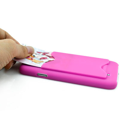 Pure Color Hard Plastic Case with Credit Card Slot for Galaxy S IV / i9500