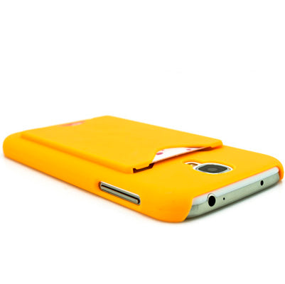 Pure Color Hard Plastic Case with Credit Card Slot for Galaxy S IV / i9500