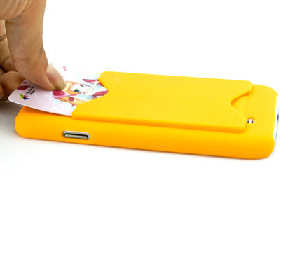 Pure Color Hard Plastic Case with Credit Card Slot for Galaxy S IV / i9500