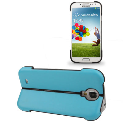 Transform Shell Plastic & Silicon Double-layer Protection Case for Galaxy S IV / i9500(Blue)