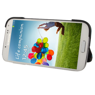 Transform Shell Plastic & Silicon Double-layer Protection Case for Galaxy S IV / i9500(Blue)