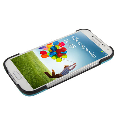 Transform Shell Plastic & Silicon Double-layer Protection Case for Galaxy S IV / i9500(Blue)