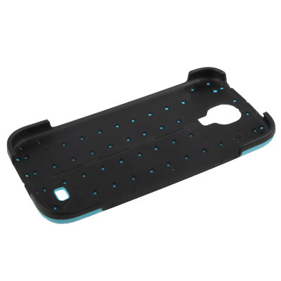 Transform Shell Plastic & Silicon Double-layer Protection Case for Galaxy S IV / i9500(Blue)