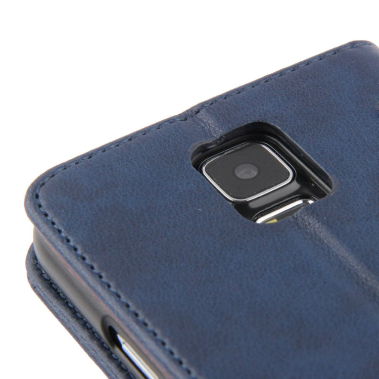 Fine Sheepskin Texture Flip Leather Case with Card Slots & Holder for Galaxy S5 / G900