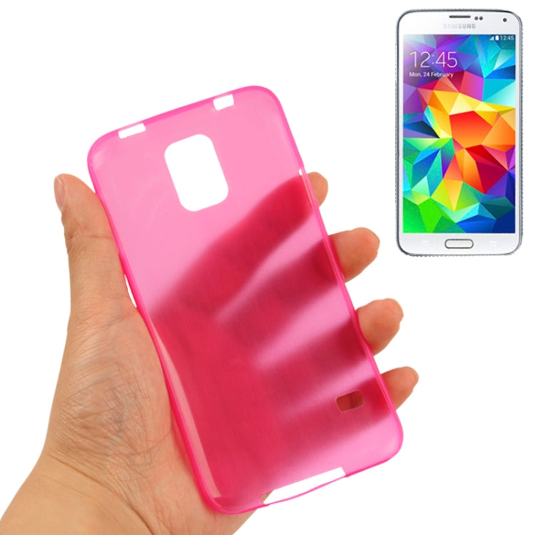 0.3mm Ultra-thin Polycarbonate Material TPU Protection Shell for Galaxy S5 / G900, Transparent Version / Matte Edition