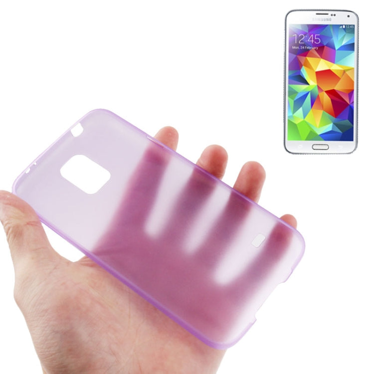 0.3mm Ultra-thin Polycarbonate Material TPU Protection Shell for Galaxy S5 / G900, Transparent Version / Matte Edition