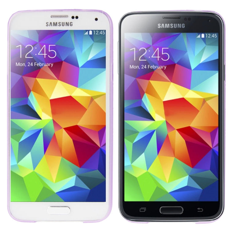 0.3mm Ultra-thin Polycarbonate Material TPU Protection Shell for Galaxy S5 / G900, Transparent Version / Matte Edition