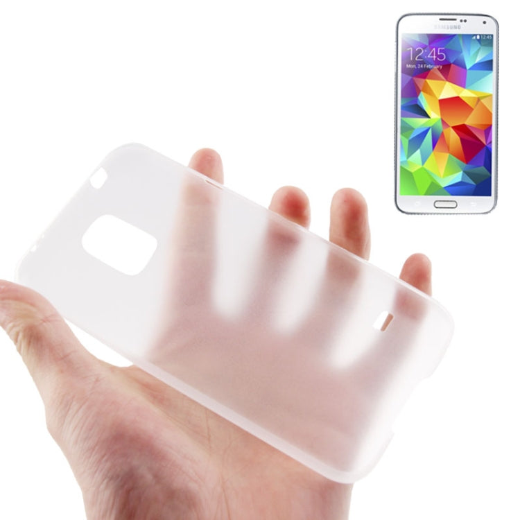 0.3mm Ultra-thin Polycarbonate Material TPU Protection Shell for Galaxy S5 / G900, Transparent Version / Matte Edition