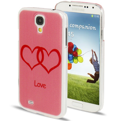 QYG Q-case High Quality Love Series 2 Hearts Flower Pattern Crystal Case for Galaxy S IV / i9500