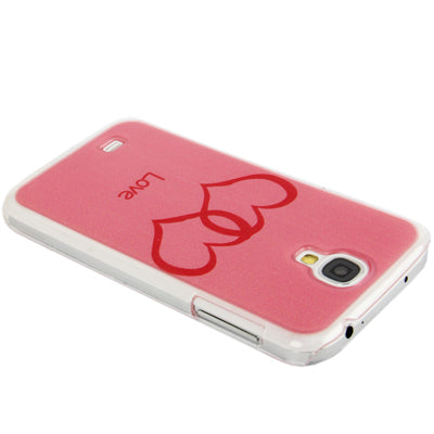 QYG Q-case High Quality Love Series 2 Hearts Flower Pattern Crystal Case for Galaxy S IV / i9500