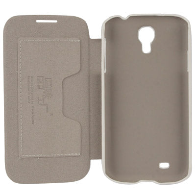 Cross Texture Horizontal Flip Leather Case with Credit Card Slot for Galaxy S IV / i9500(White)