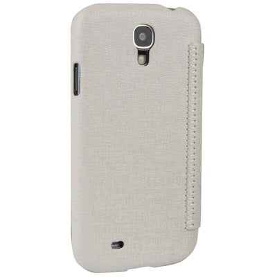 Cross Texture Horizontal Flip Leather Case with Credit Card Slot for Galaxy S IV / i9500(White)