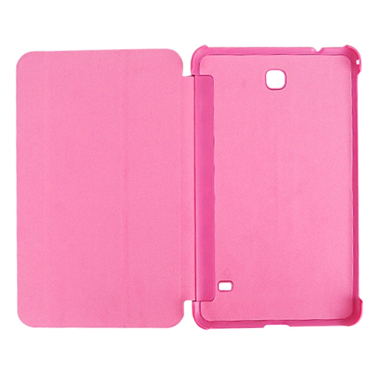 2-folding Wave Texture Flip Leather Case with Holder & Sleep / Wake-up Function for Galaxy Tab 4 8.0 / T330