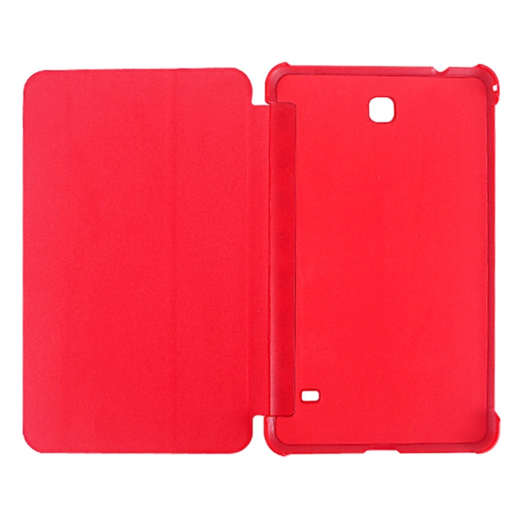 2-folding Wave Texture Flip Leather Case with Holder & Sleep / Wake-up Function for Galaxy Tab 4 8.0 / T330