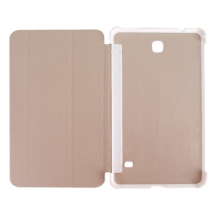 2-folding Wave Texture Flip Leather Case with Holder & Sleep / Wake-up Function for Galaxy Tab 4 8.0 / T330