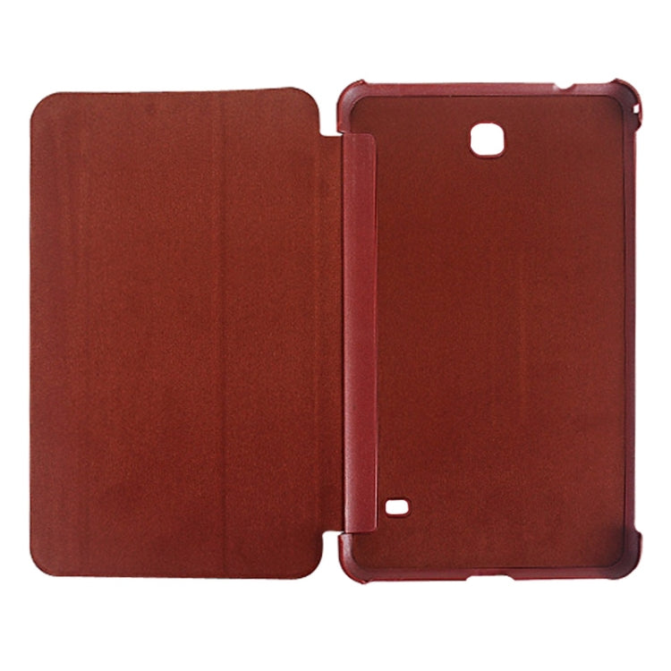 2-folding Wave Texture Flip Leather Case with Holder & Sleep / Wake-up Function for Galaxy Tab 4 8.0 / T330