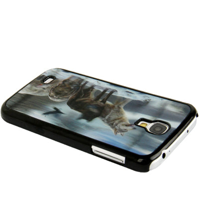 3D Effects Snow Wolf Pattern Plastic Case for Galaxy S IV / i9500