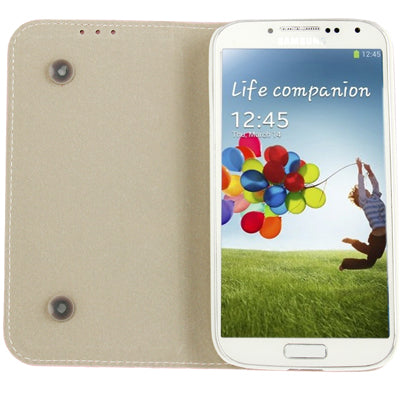 Gravel Texture  Leather Case with Holder for Galaxy S IV / i9500