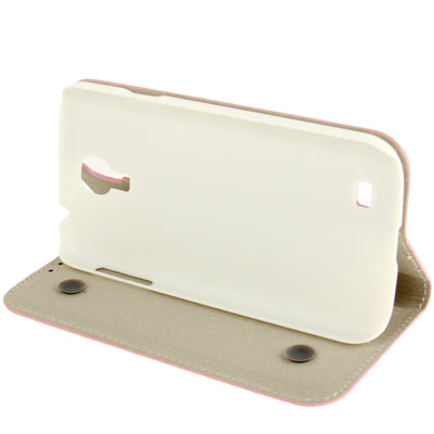 Gravel Texture  Leather Case with Holder for Galaxy S IV / i9500