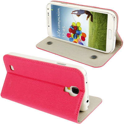 Gravel Texture  Leather Case with Holder for Galaxy S IV / i9500