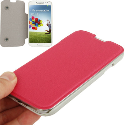 Horizontal Flip Leather Case with Sleep / Wake-up Function for Galaxy S IV / i9500
