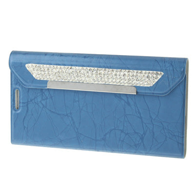 Wallet Style Diamond Encrusted Roots Texture Horizontal Flip Leather Case for Galaxy S IV / i9500