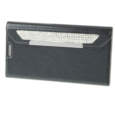 Wallet Style Diamond Encrusted Roots Texture Horizontal Flip Leather Case for Galaxy S IV / i9500