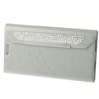 Wallet Style Diamond Encrusted Roots Texture Horizontal Flip Leather Case for Galaxy S IV / i9500